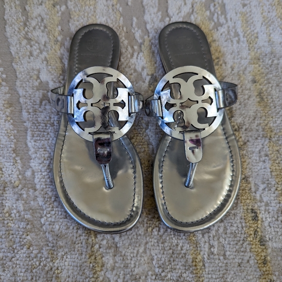 Tory Burch Shoes - Tory Burch Metallic Millers